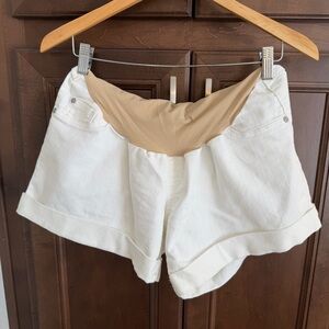 🤰🏻Maternity Shorts White Jean